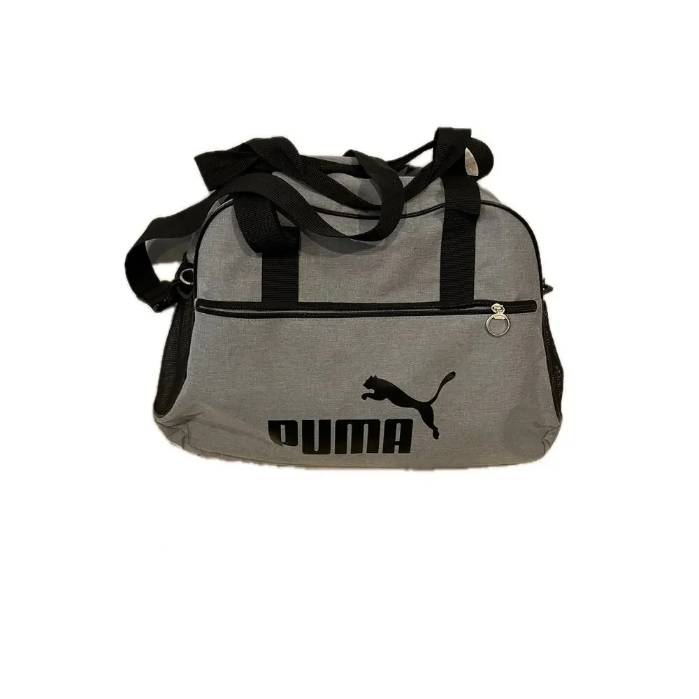 Puma Training Black Gray Duffel Bag 18